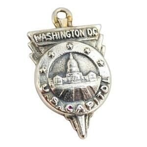 Bates & Klinke Sterling Silver Charm Washington DC State Capitol